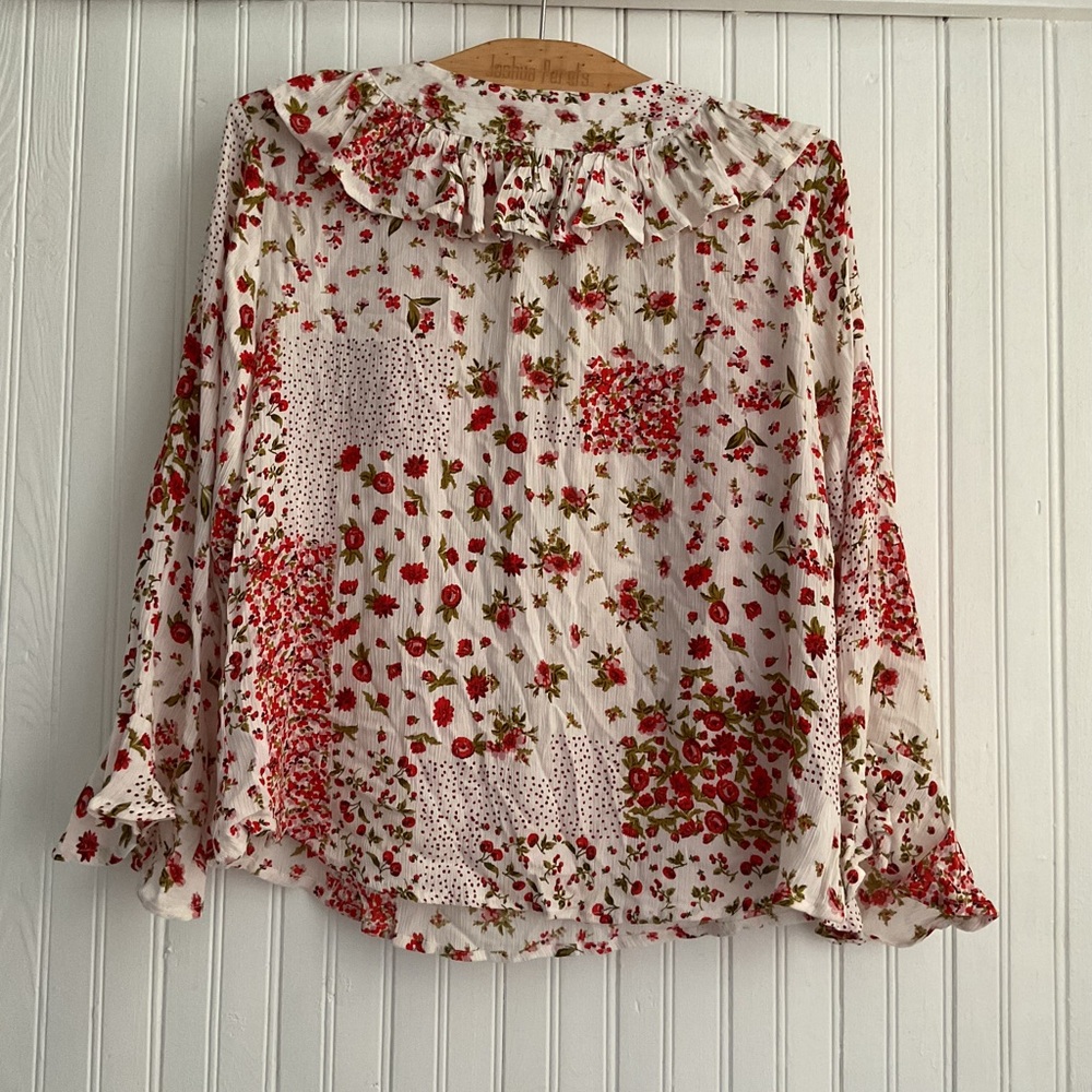 ❤️Dex Floral Blouse - Red and Green - Picture 5 of 7